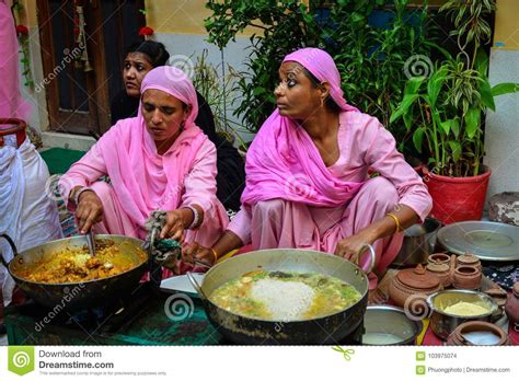 Indian Women Cooking Traditional Food Editorial Stock Image Image Of