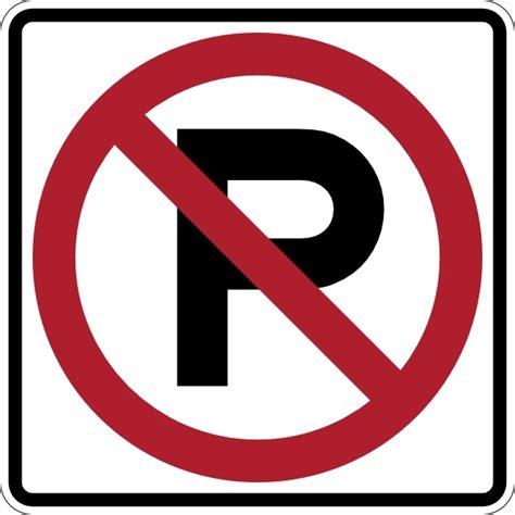 No Parking Sign Clip Art Free Vector In Open Office
