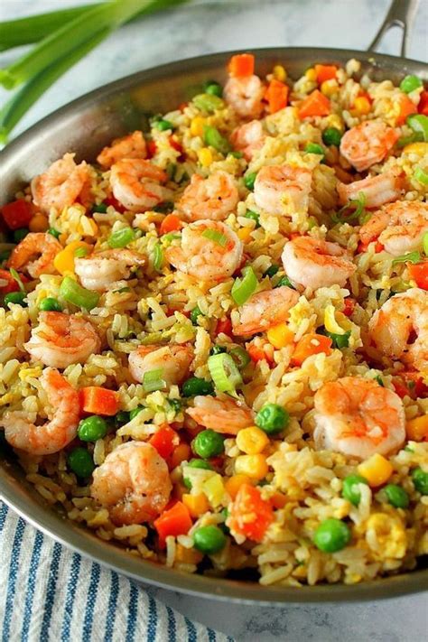 Easy Shrimp Fried Rice In 2020 Shrimp Fried Rice Best Seafood