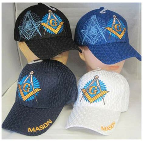 Mason Baseball Cap Freemasons Black Masonic Hat Masons Compass And