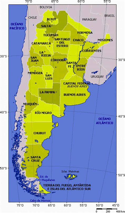 Large Size Detailed Argentina Political Map Travel Around The World