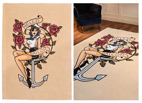 Iconic 50s Tattoo Designs Recreated In Rugs Fused Magazine