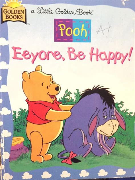 Winnie the Pooh "Eeyore Be Happy".... Little Golden Book.....Vintage