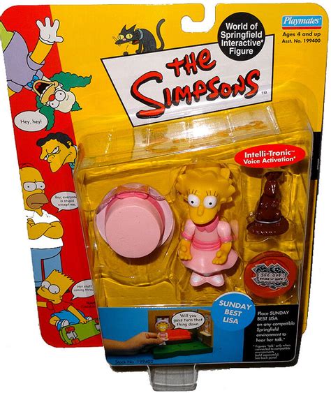 Simpsons Sunday Best Lisa Action Figure Wos Moc Series 9 Rare Toy Playmates Ebay