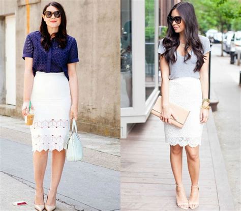 Tops To Wear With White Pencil Skirt