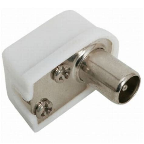 Male Right Angle Rf Coaxial Tv Aerial Connector Plug 90 Degrees