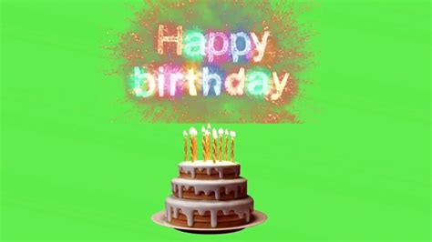 Happy Birthday Green Screen Effect By Best Green Screen Video Youtube