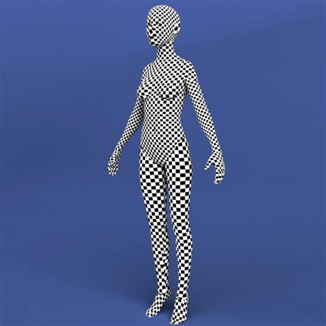 Realistic Female Modeled Body Character 3d Model