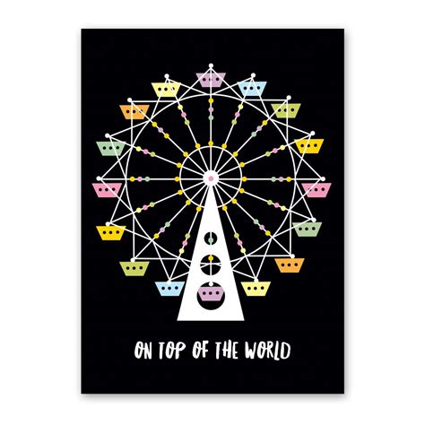 Rock Scissor Paper Ferris Wheel Birthday Card 395