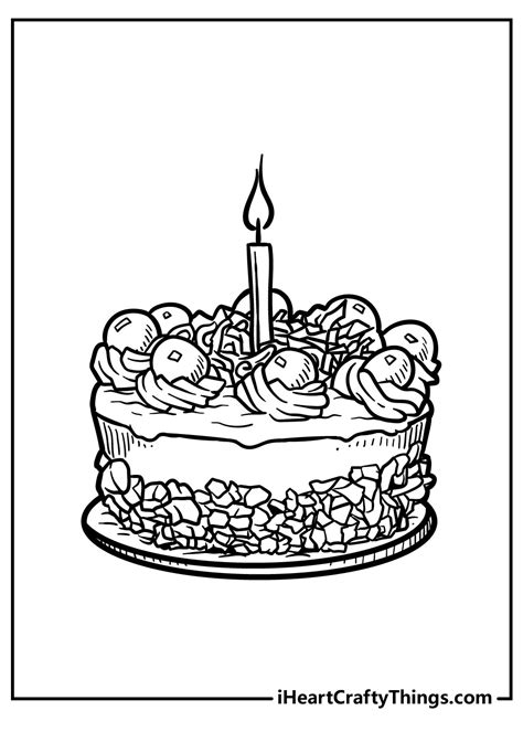 Cake Coloring Pages (Updated 2021)