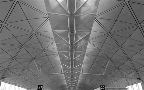 Hong Kong International Airport Stock Photo Image Of Station Roof