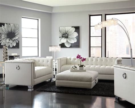 Modern Living Room 3 Piece Faux Leather Sofa Set Couch Loveseat Chair