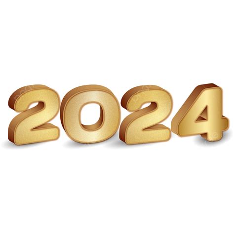 2024 Ano Novo Fonte Dourada Hd Transparente Png 2024 Texto Dourado