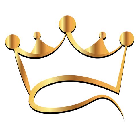 Corona De Rey De Oro Diseño De Vector Transparente Descarga Gratuita