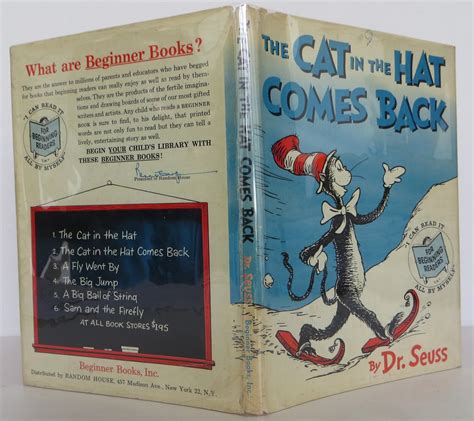 The Cat In The Hat Comes Back Lesieg Seuss Dr Theo 1st Edition