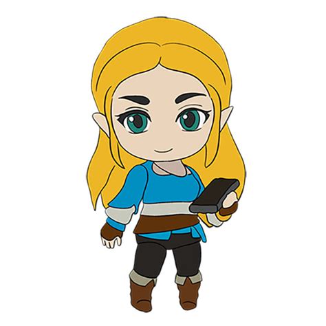 How To Draw Toon Zelda Step By Step Video Game Charac