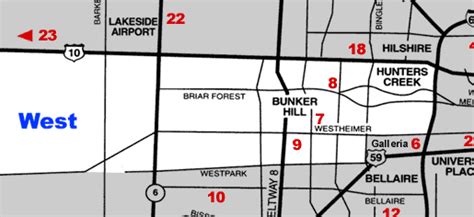 West Houston Apartments Map