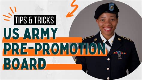 Army Pre Promotion Board Tips Youtube