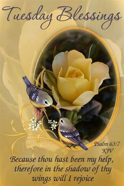 Tuesday Blessings Psalm Kjv Because Thou Hast Been