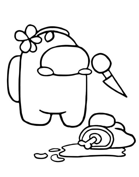 Dibujos de Among Us 7 para Colorear para Colorear, Pintar e Imprimir