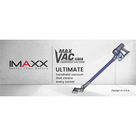 Imaxx Max Vac Cordless Handheld Vacuum Cleaner Mv 101 Blue Pgmall