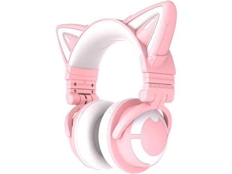 Yowu Rgb Cat Ear Headphone 3g Wireless Bluetooth 50 Foldable Gaming Headset With 71 Surround