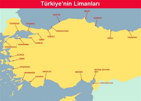 Türkiye nin Limanları Haritası Coğrafya Hocası