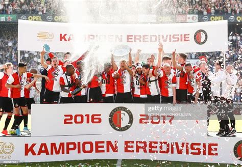 Feyenoords Players Celebrate After Winning The Champions Trophy