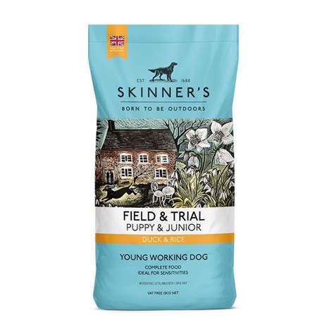 Skinners Field And Trial Puppy And Junior Duck And Rice Dog Food 15kg Feedem