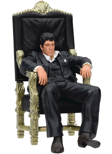 Scarface Tony Montana Statue Sitting In Chair 8436535275156 Ebay
