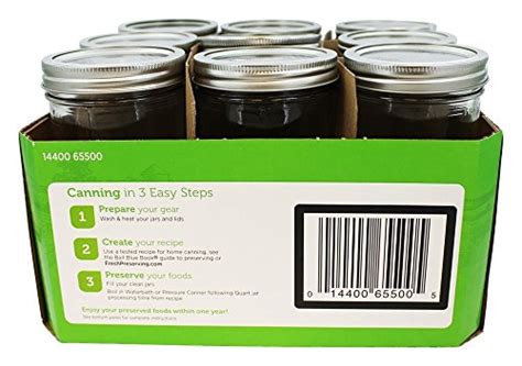 JARDEN HOME BRANDS 1440065500 Ball Wide Mouth Mason Jars 24 Oz Pack Of