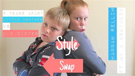 my little brother and i swapped clothes and this is how it went youtube