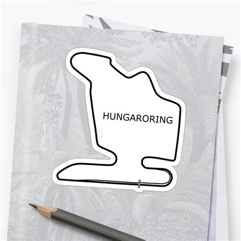 A site by a sort of sim racer, for sim racers, about racing sims. "The Hungaroring Circuit" Sticker by rogue-design | Redbubble