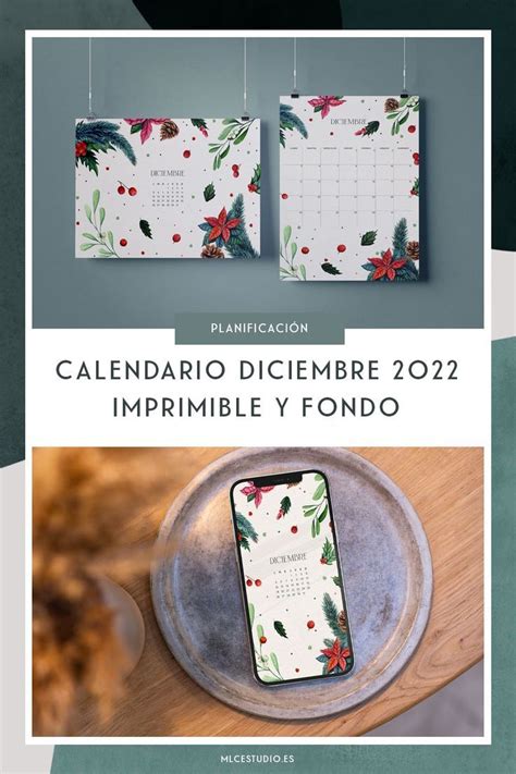 Calendario Diciembre 2022 Imprimible Y Fondo De Pantalla Mlc