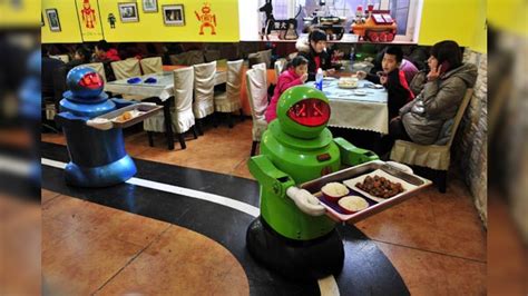 a chinese restaurant where robots cook and serve food news18