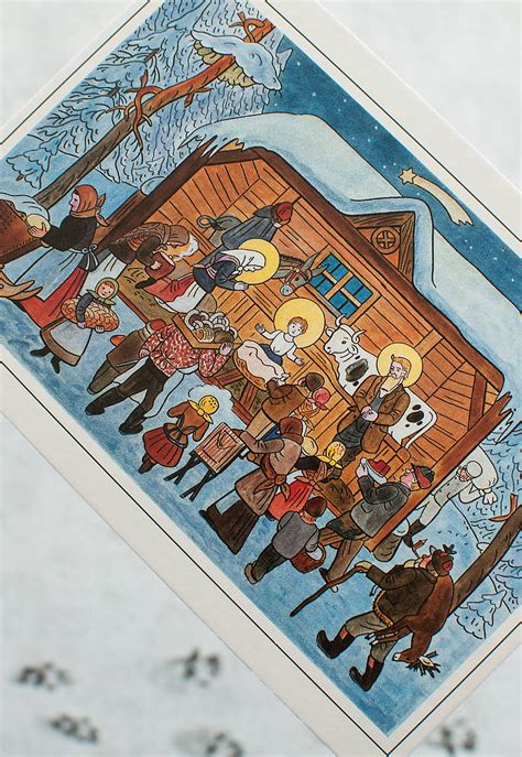 Pohľadnica Betlehém R1942 Jozef Lada Lucy Art Sashesk Handmade Papier