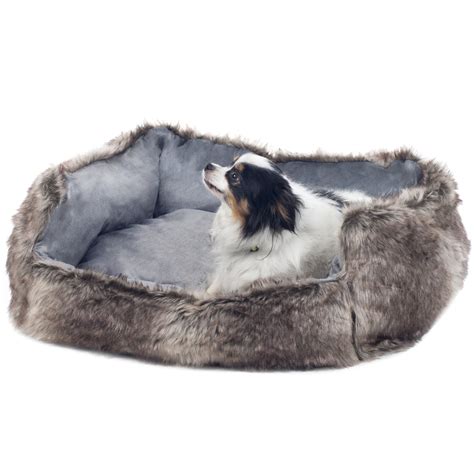 Faux Fur Wolf Dog Bed Wayfair
