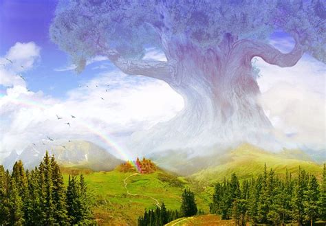 Norse Mythology Yggdrasil The World Tree Norse Giant Tree