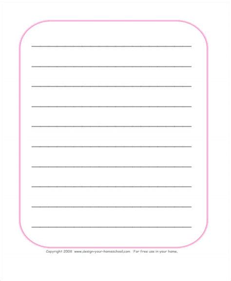 30 Lined Paper Templates