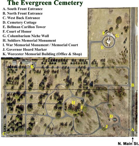 Maps Of Evergreen Cemetery Evergreen Cemetery Association