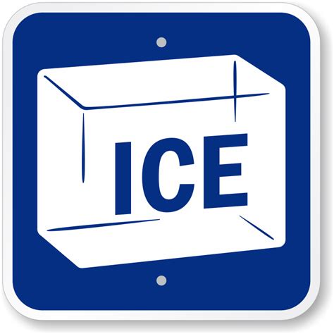 Ice Sign With Symbol Sku K 0177
