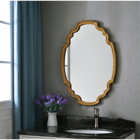Halette Glam Accent Wall Mirror Mirror Wall Accent Wall Gold Mirror
