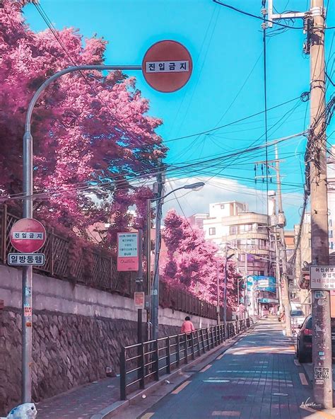 Aesthetic Seoul Pemandangan Khayalan Pemandangan Anime Pemandangan
