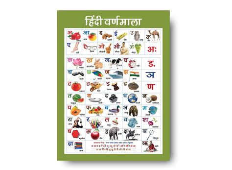 Buy Photojaanic Hindi Alphabets Chart For Kids Perfect For