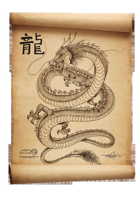 Chinese Scroll Tattoo Designs