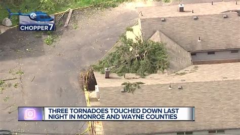 Nws 3 Tornadoes Made Landfall In Metro Detroit