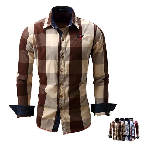 men s shirt long sleeve shirt mens dress shirts brand casual fashion business style mens