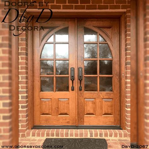 Custom French Country Doors With Radius Glass Entry Doors By Decora