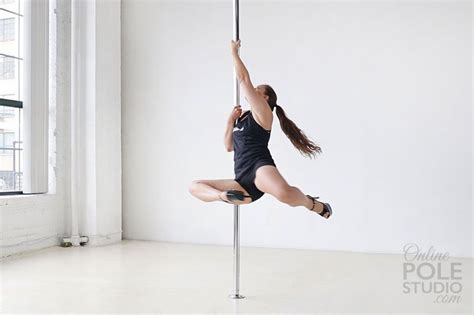 Reverse Stag Spin Pole Fitness Moves Pole Dance Moves Pole Dancing