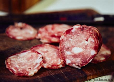 Here's a great recipe for making salami at home. Homemade Sopressata - i FOOD Blogger
